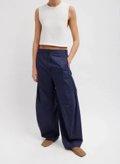 Garment Dyed Silky Cotton Sid Pant-Tibi Discount