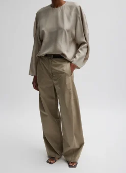 Garment Dyed Silky Cotton Sid Chino Pant-Tibi New