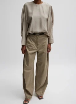 Garment Dyed Silky Cotton Sid Chino Pant-Tibi New