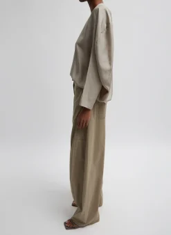 Garment Dyed Silky Cotton Sid Chino Pant-Tibi New