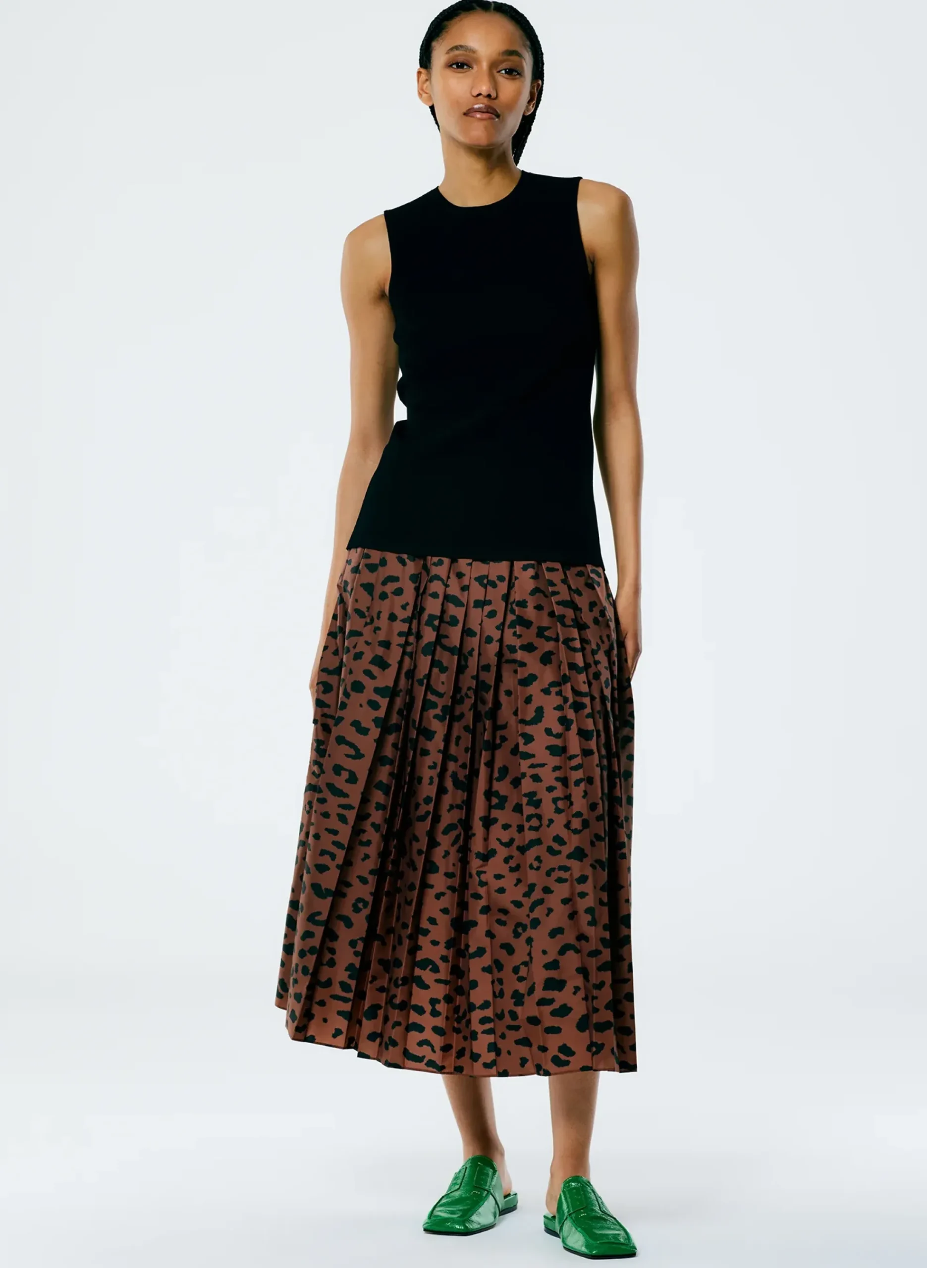 Giselle Stretch Sweater Circle Openback Tank-Tibi Best