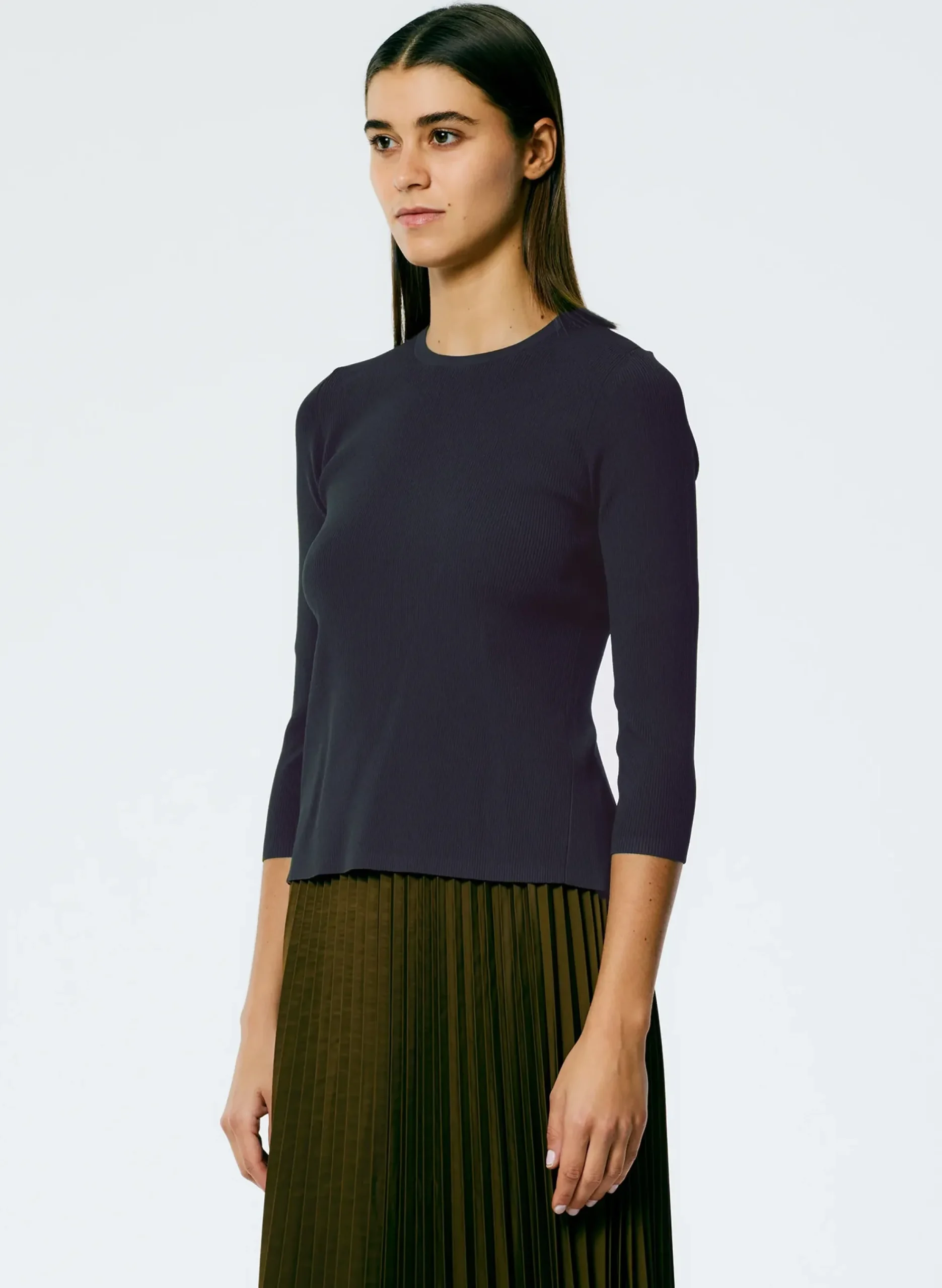 Giselle Stretch Sweater Circle Openback Pullover-Tibi Discount