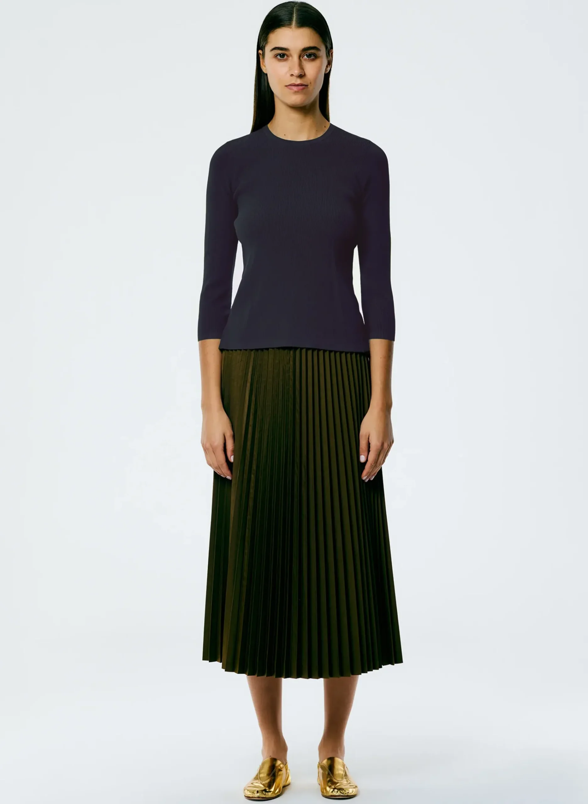 Giselle Stretch Sweater Circle Openback Pullover-Tibi Discount
