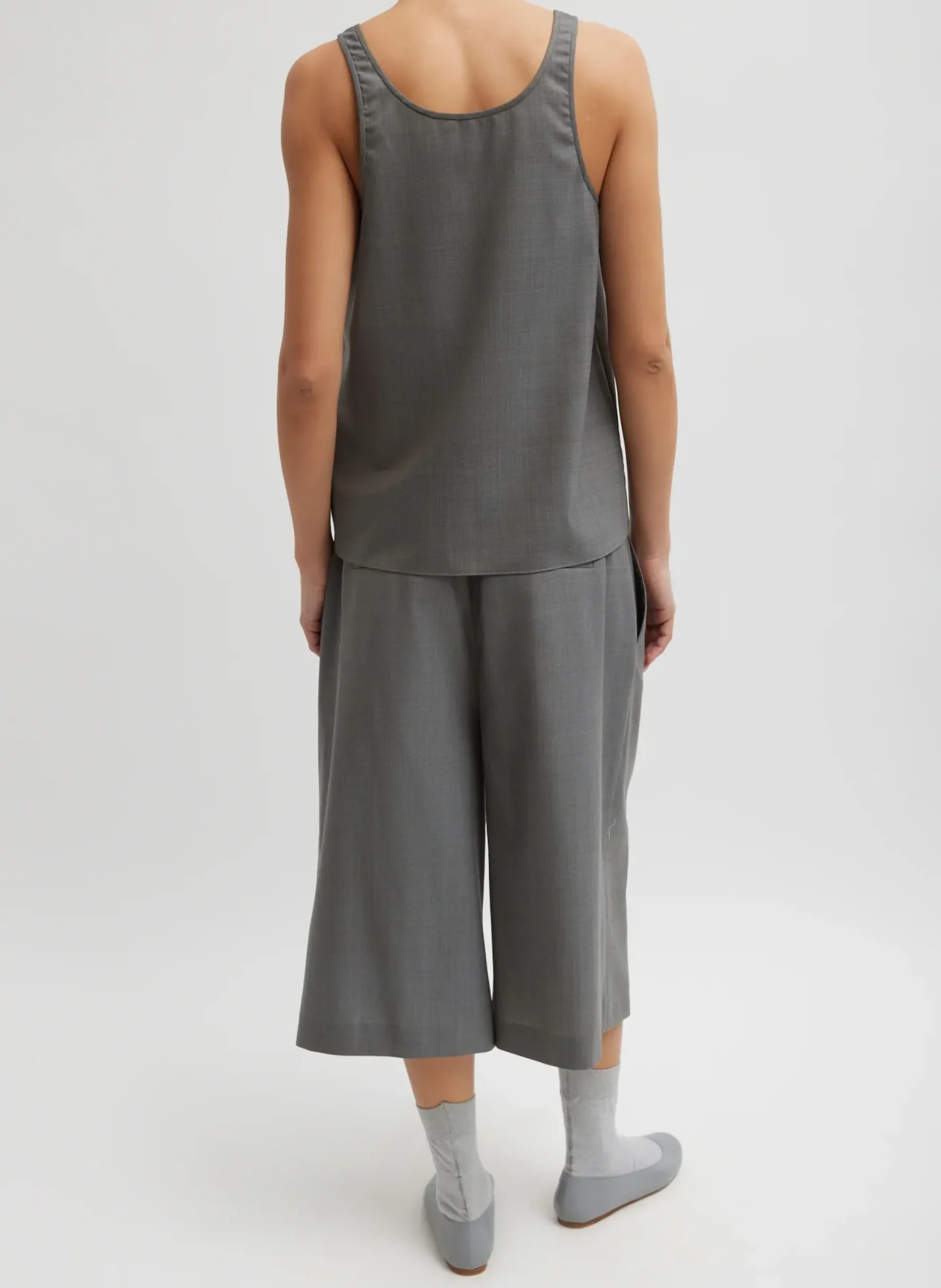 Grant Crossdye Suiting Tank Top-Tibi Best