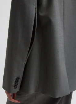 Grant Suiting Double Breasted Blazer-Tibi Discount