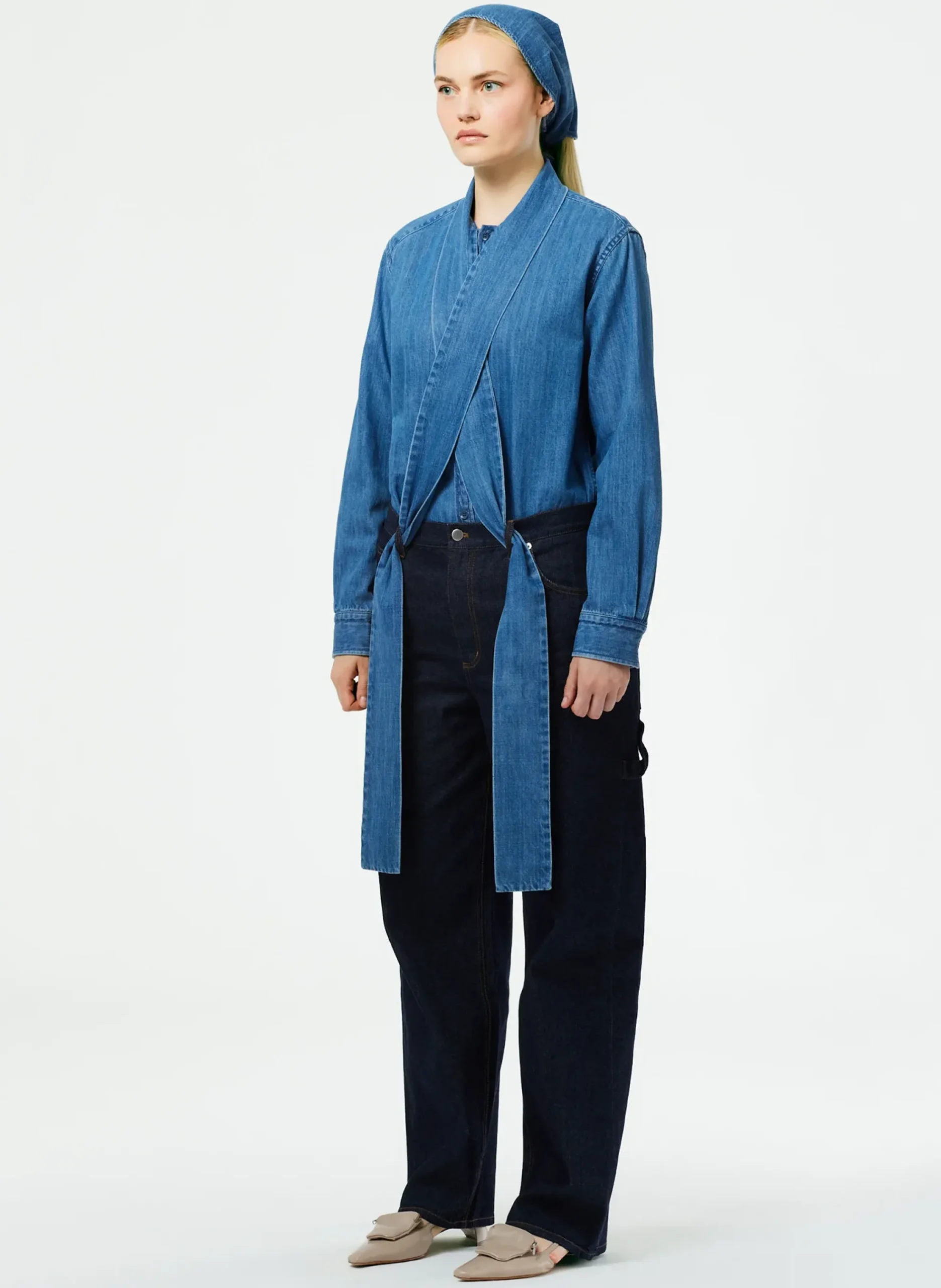 Indigo Denim Slouchy Carpenter Jean-Tibi Online