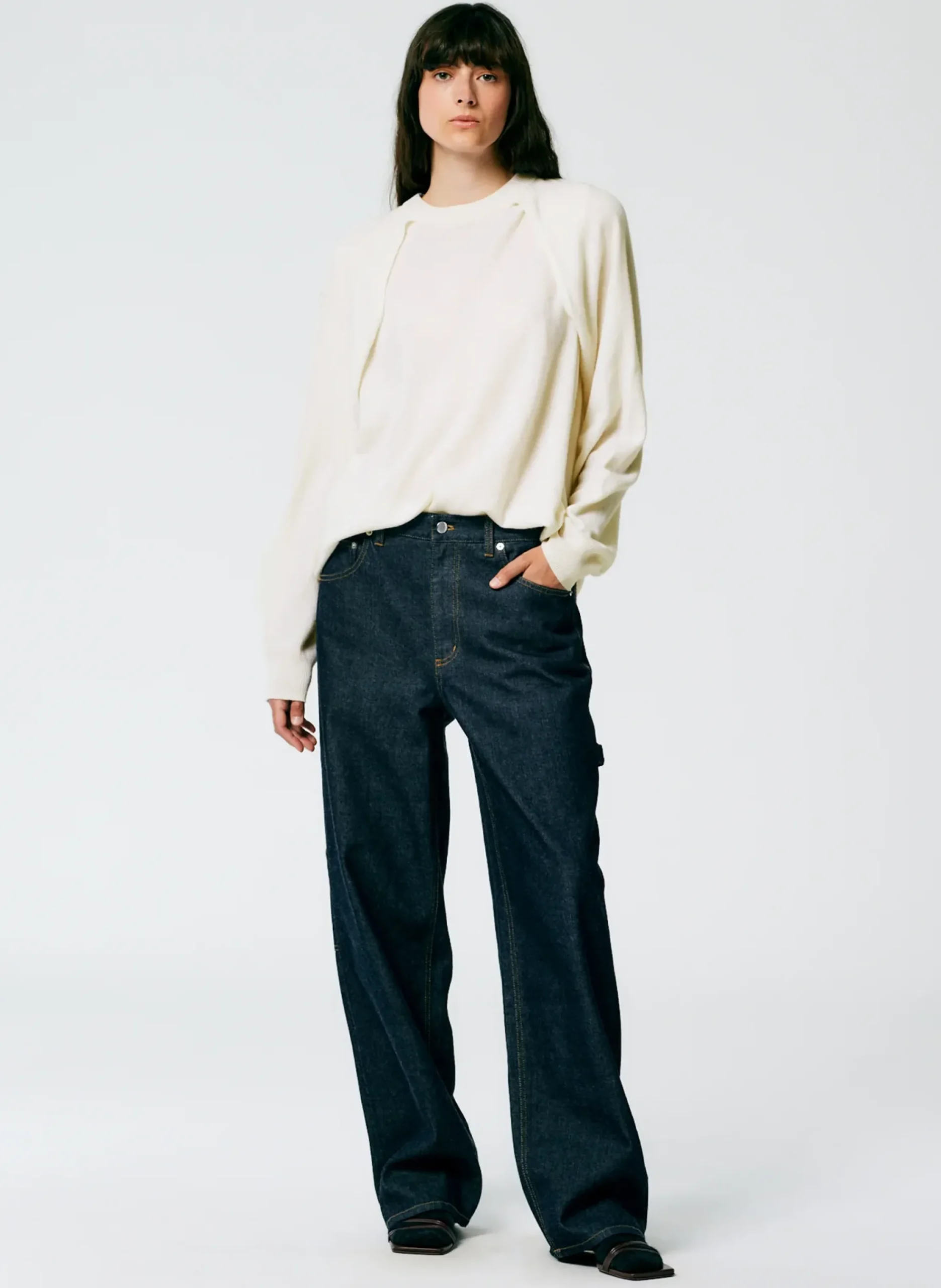 Indigo Denim Slouchy Carpenter Jean-Tibi Online
