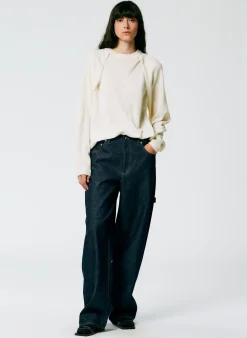 Indigo Denim Slouchy Carpenter Jean-Tibi Online
