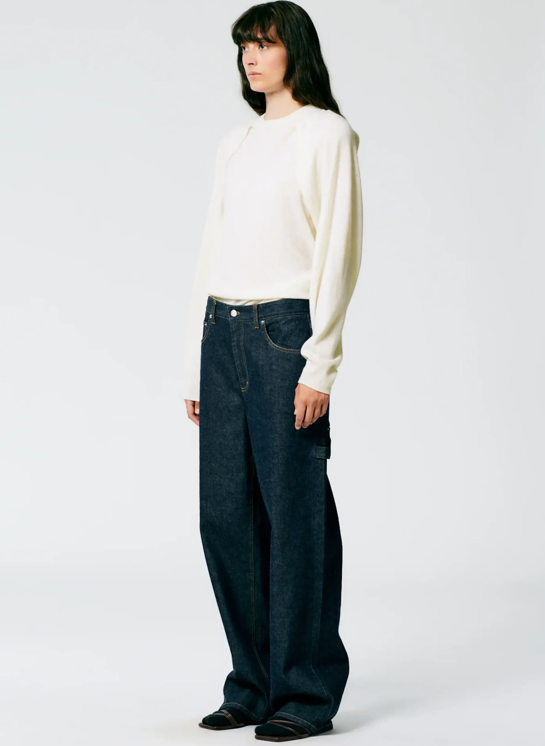 Indigo Denim Slouchy Carpenter Jean-Tibi Online