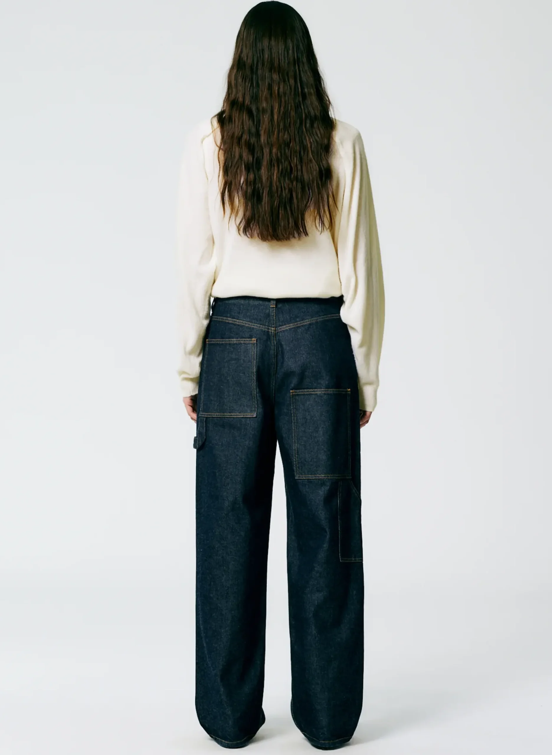 Indigo Denim Slouchy Carpenter Jean-Tibi Online