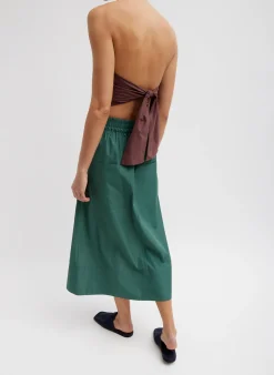 Italian Sporty Nylon Full Skirt-Tibi Best