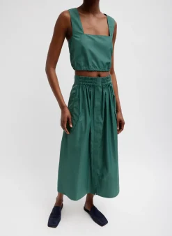 Italian Sporty Nylon Full Skirt-Tibi Best