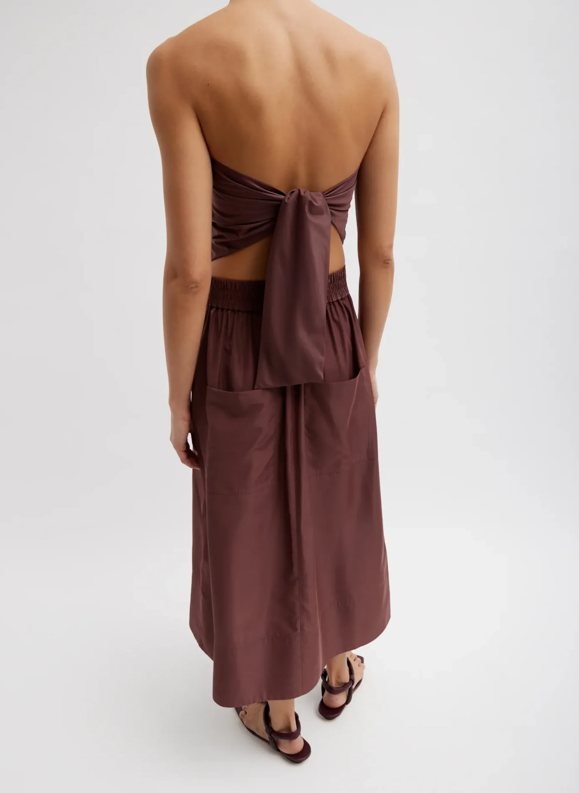 Italian Sporty Nylon Full Skirt-Tibi New