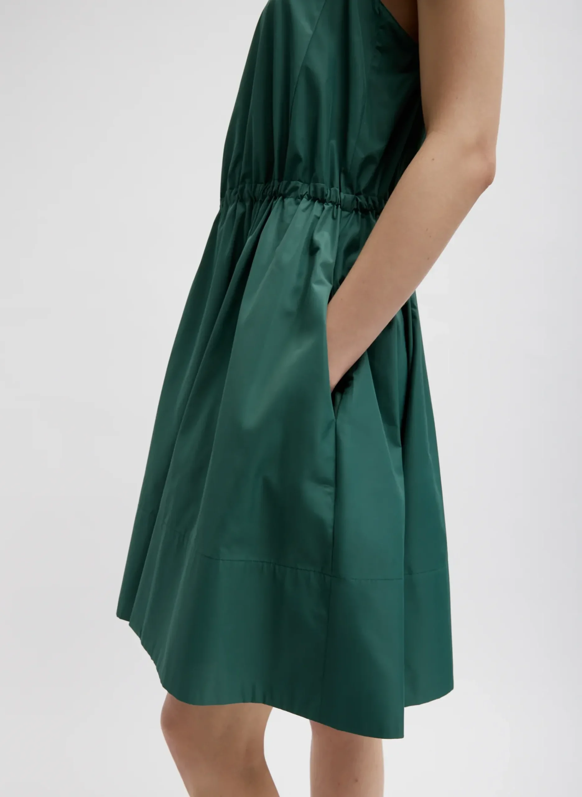 Italian Sporty Nylon Short Tank Dress-Tibi Clearance