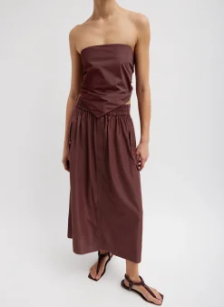 Italian Sporty Nylon Strapless Bandeau-Tibi New
