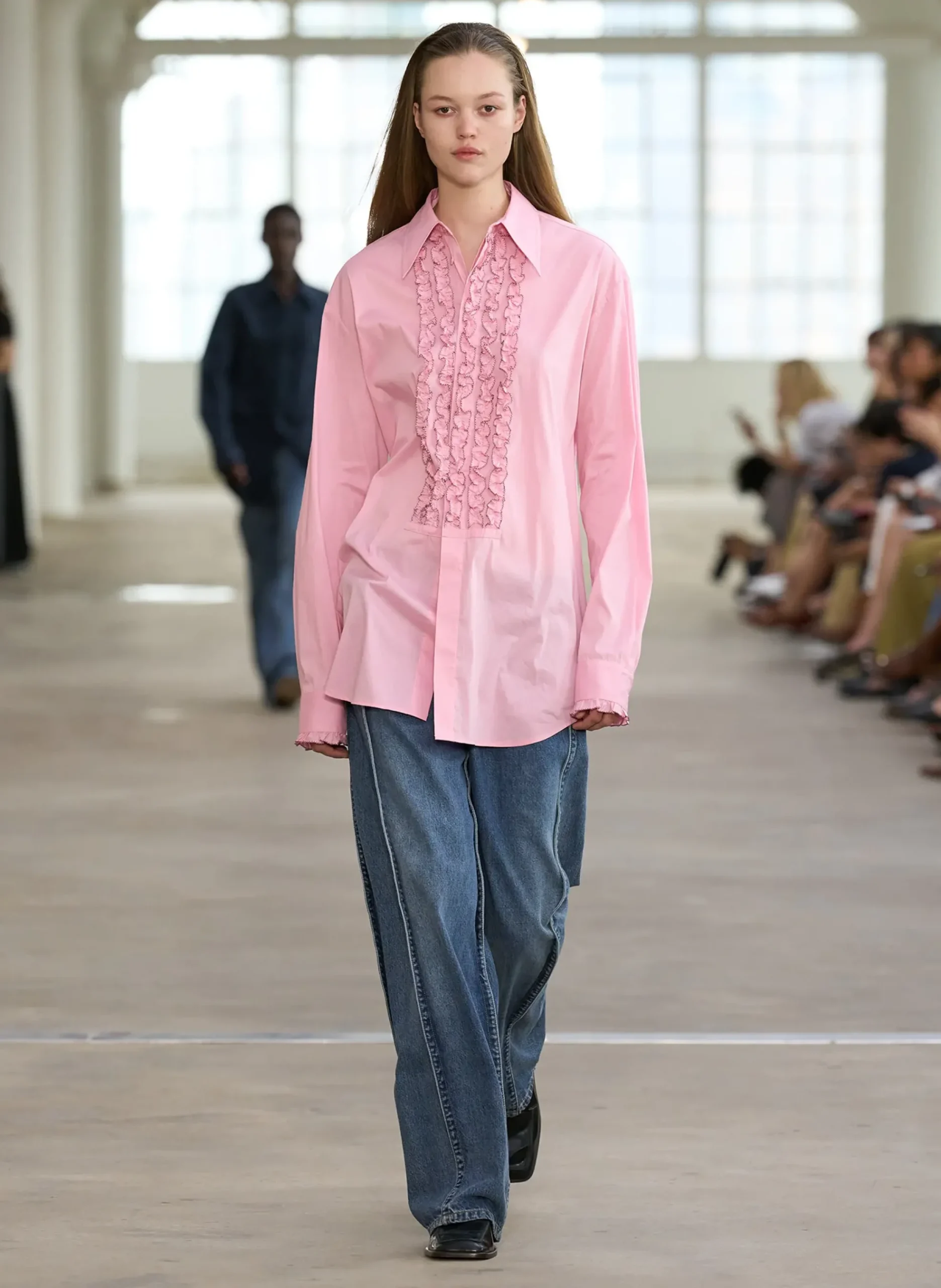 Light Weight Cotton Nylon Easy Tuxedo Shirt-Tibi Sale