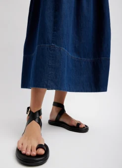 Light Weight Stone Wash Sculpted Dress-Tibi Sale
