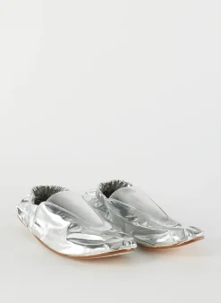 Metallic Mikhail Flat-Tibi Fashion