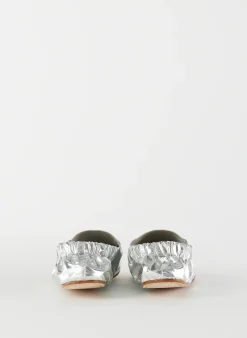 Metallic Mikhail Flat-Tibi Fashion