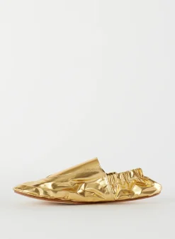 Metallic Mikhail Flat-Tibi New