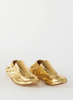 Metallic Mikhail Flat-Tibi New