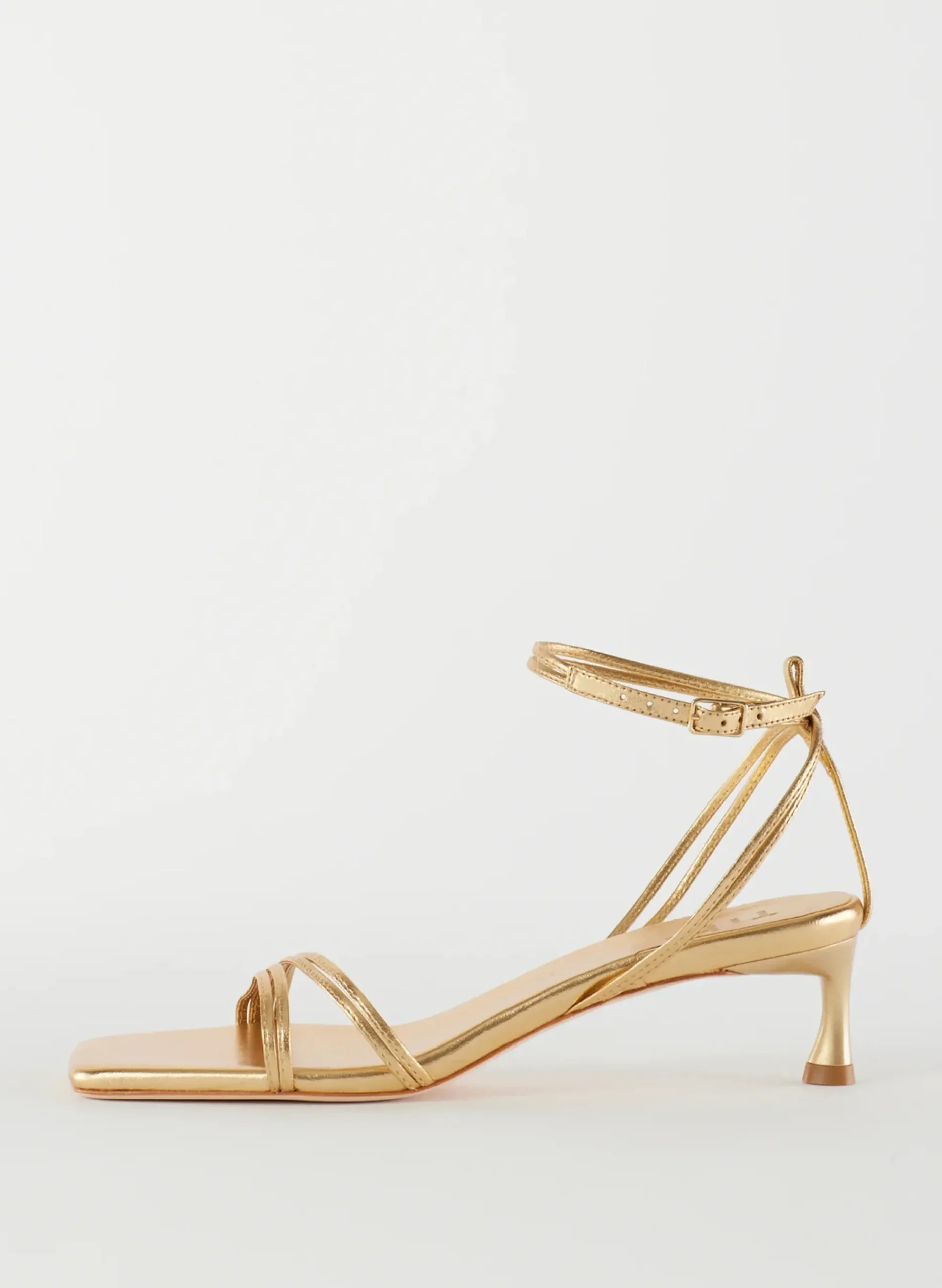 Metallic Nappa Harper Sandal-Tibi Clearance