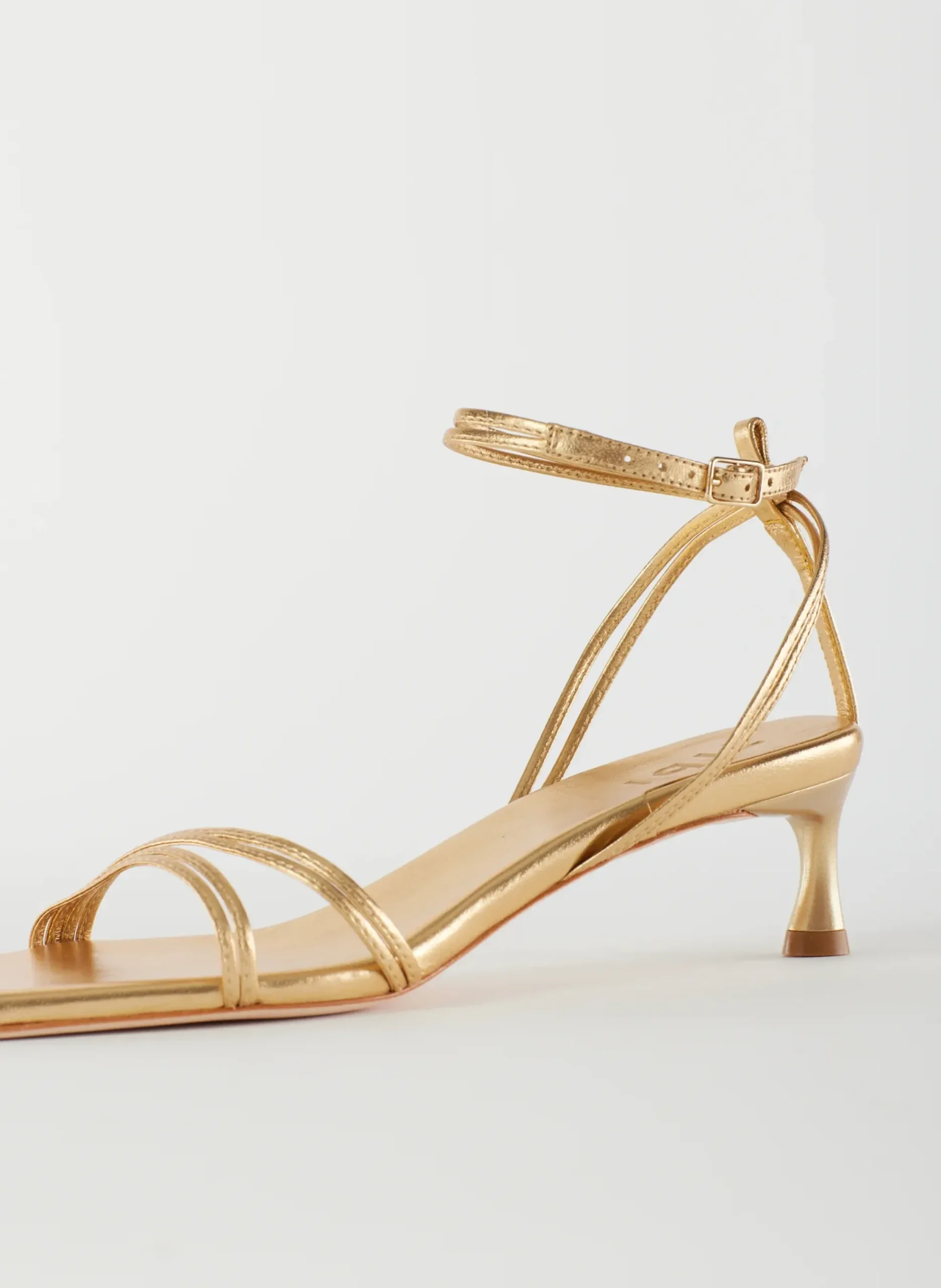 Metallic Nappa Harper Sandal-Tibi Clearance