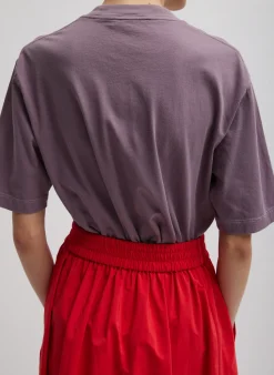 Mock Neck Unisex T-Shirt-Tibi Hot