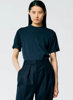 Mock Neck Unisex T-Shirt-Tibi New