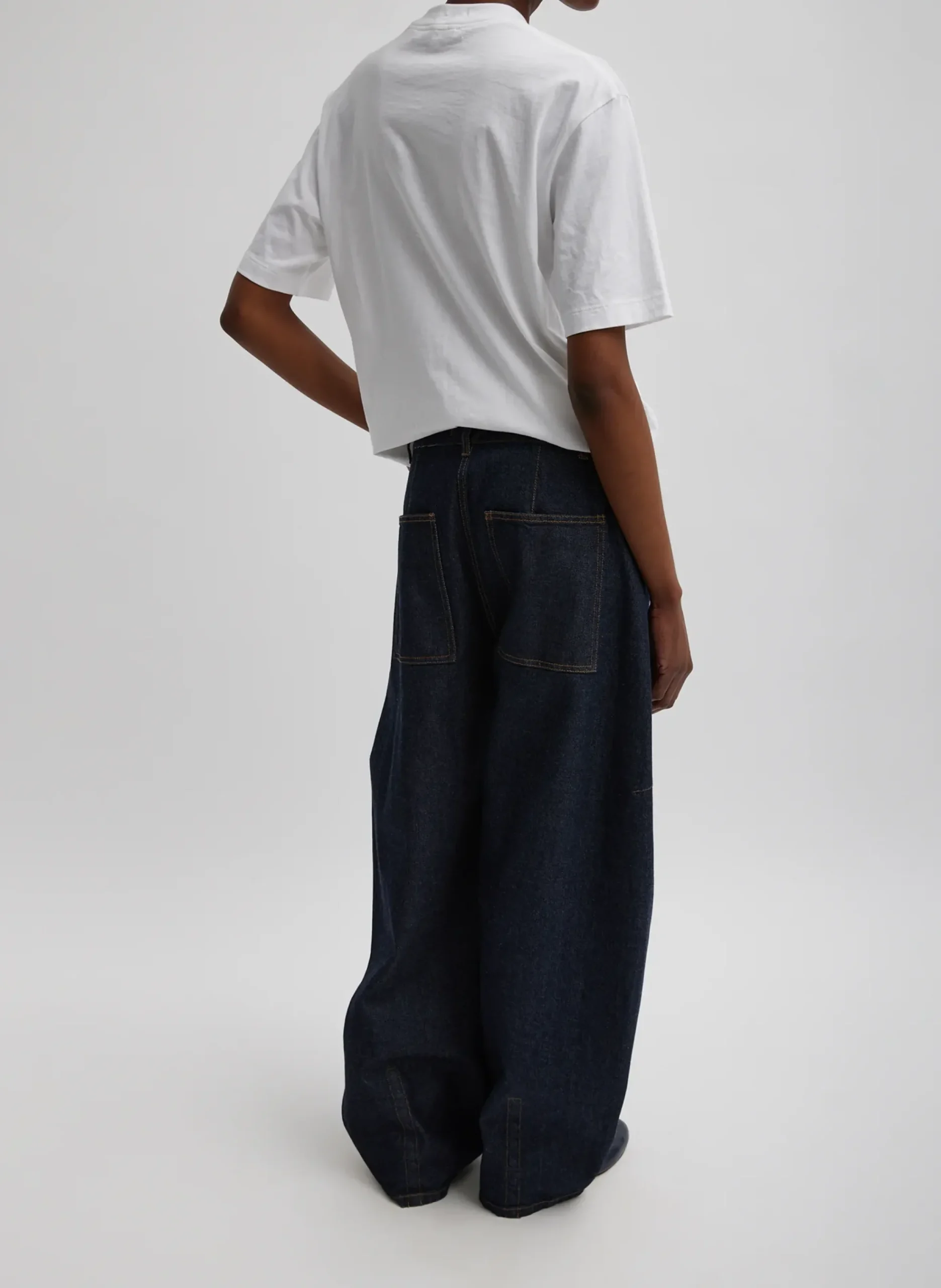 Mock Neck Unisex T-Shirt-Tibi Online