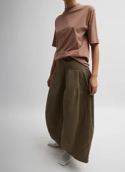 Nylon Asymmetrical Balloon Skirt-Tibi Clearance