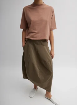 Nylon Asymmetrical Balloon Skirt-Tibi Clearance