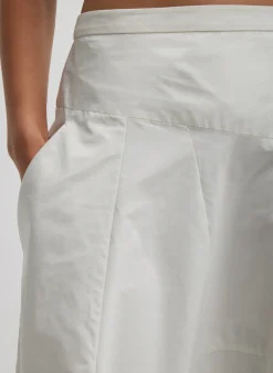 Nylon Asymmetrical Balloon Skirt-Tibi Outlet