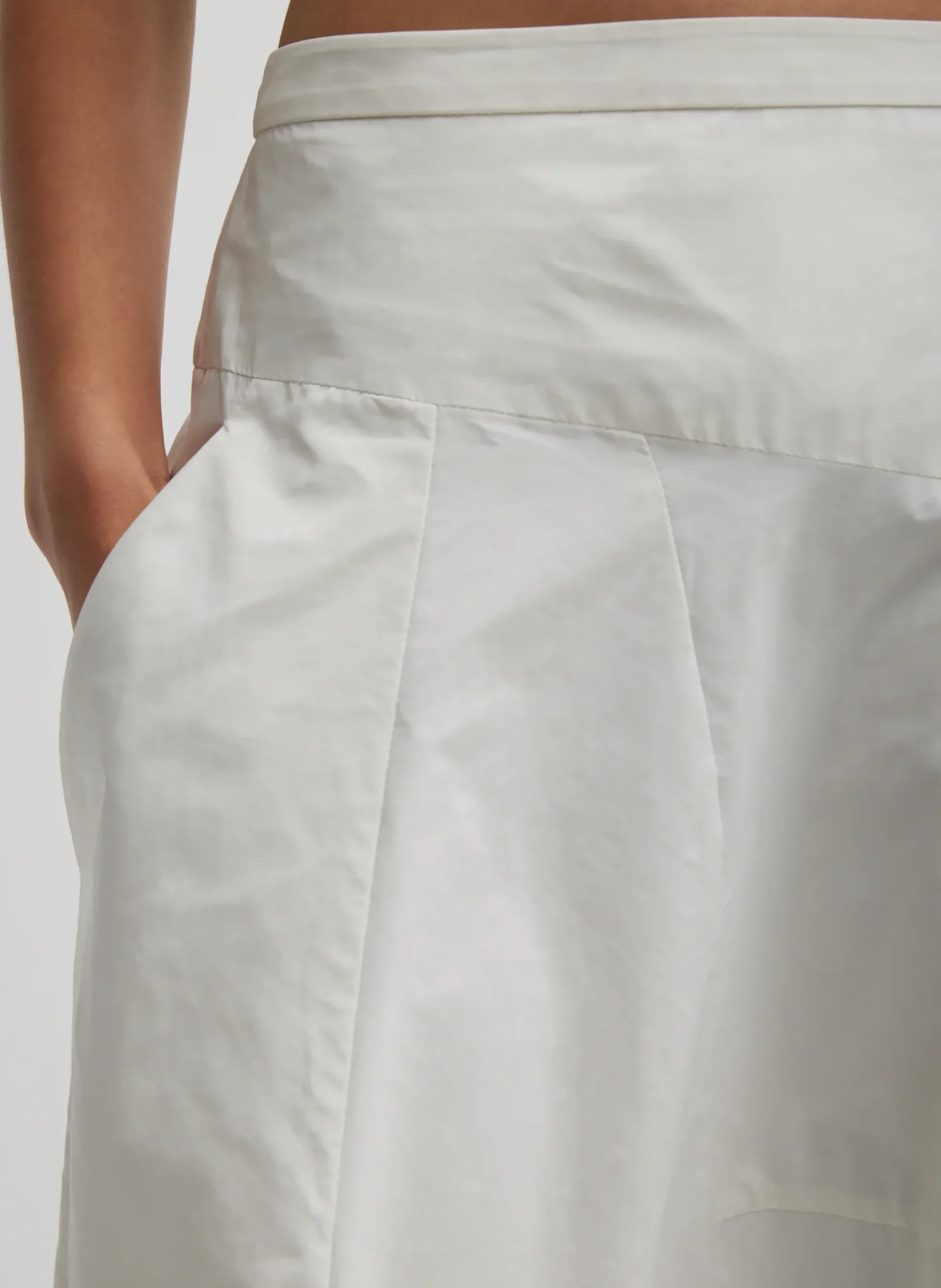 Nylon Asymmetrical Balloon Skirt-Tibi Outlet