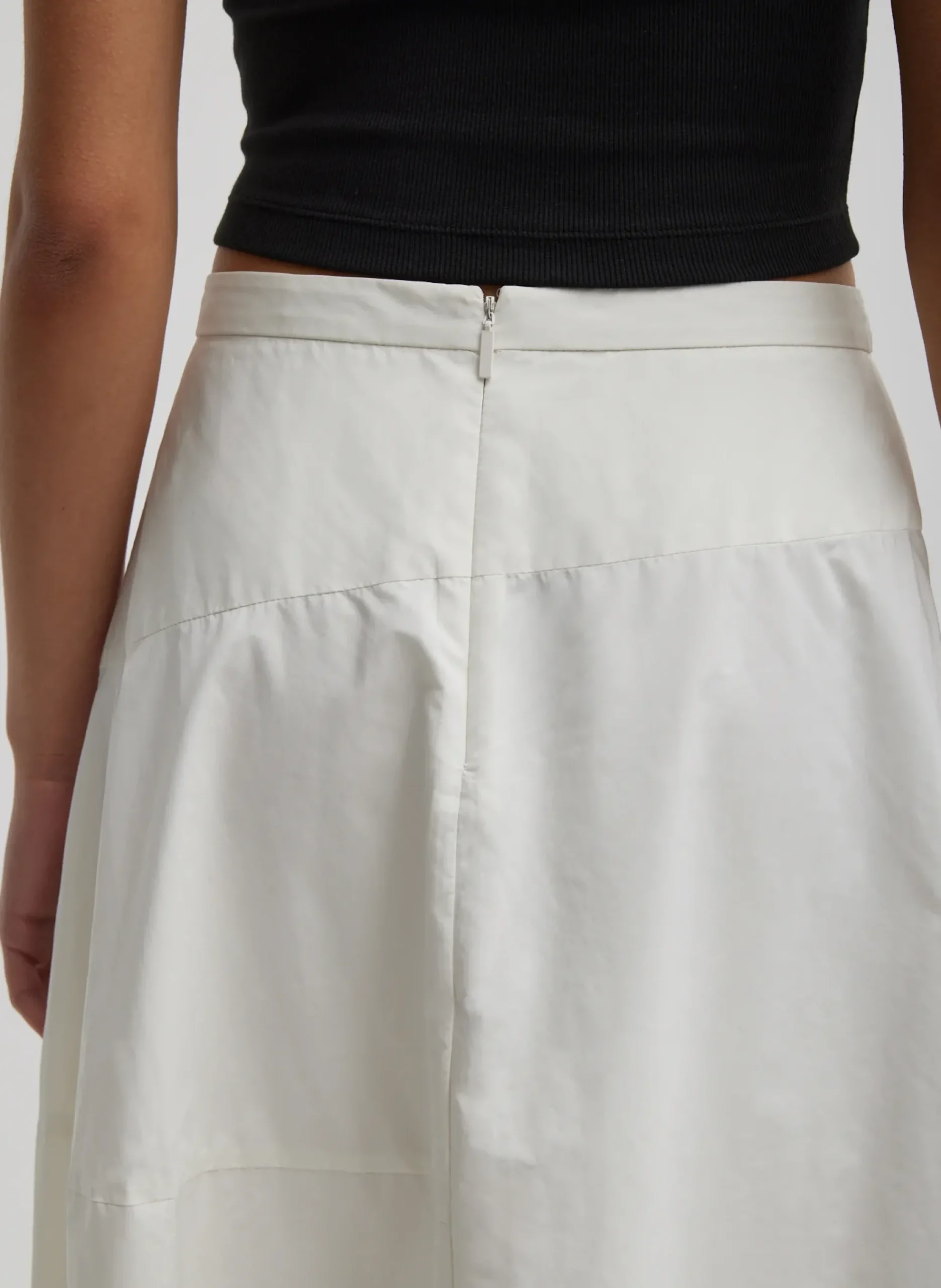 Nylon Asymmetrical Balloon Skirt-Tibi Outlet