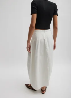 Nylon Asymmetrical Balloon Skirt-Tibi Outlet