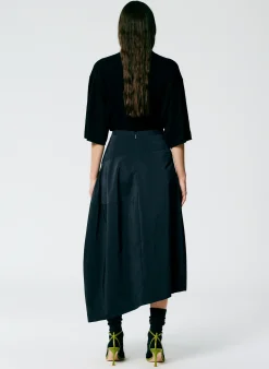 Nylon Asymmetrical Balloon Skirt-Tibi Fashion
