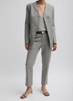 Oliver Cotton Stretch Tricotine Lennon Ankle Pant-Tibi New