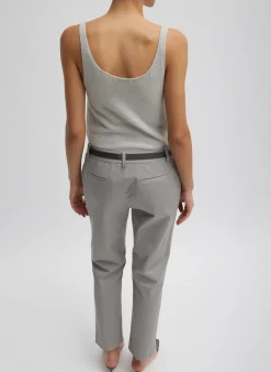 Oliver Cotton Stretch Tricotine Lennon Ankle Pant-Tibi New