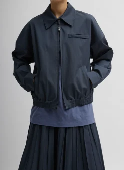 Oliver Cotton Stretch Tricotine Bomber-Tibi Online