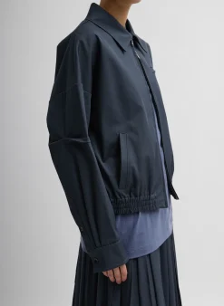 Oliver Cotton Stretch Tricotine Bomber-Tibi Online