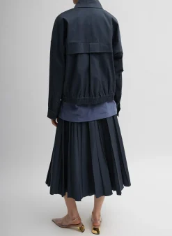 Oliver Cotton Stretch Tricotine Bomber-Tibi Online