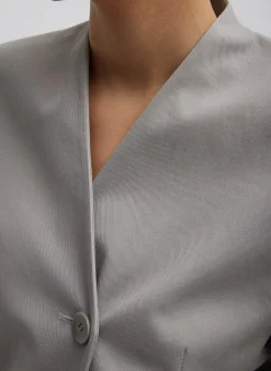 Oliver Cotton Stretch Tricotine Sculpted Blazer-Tibi Sale