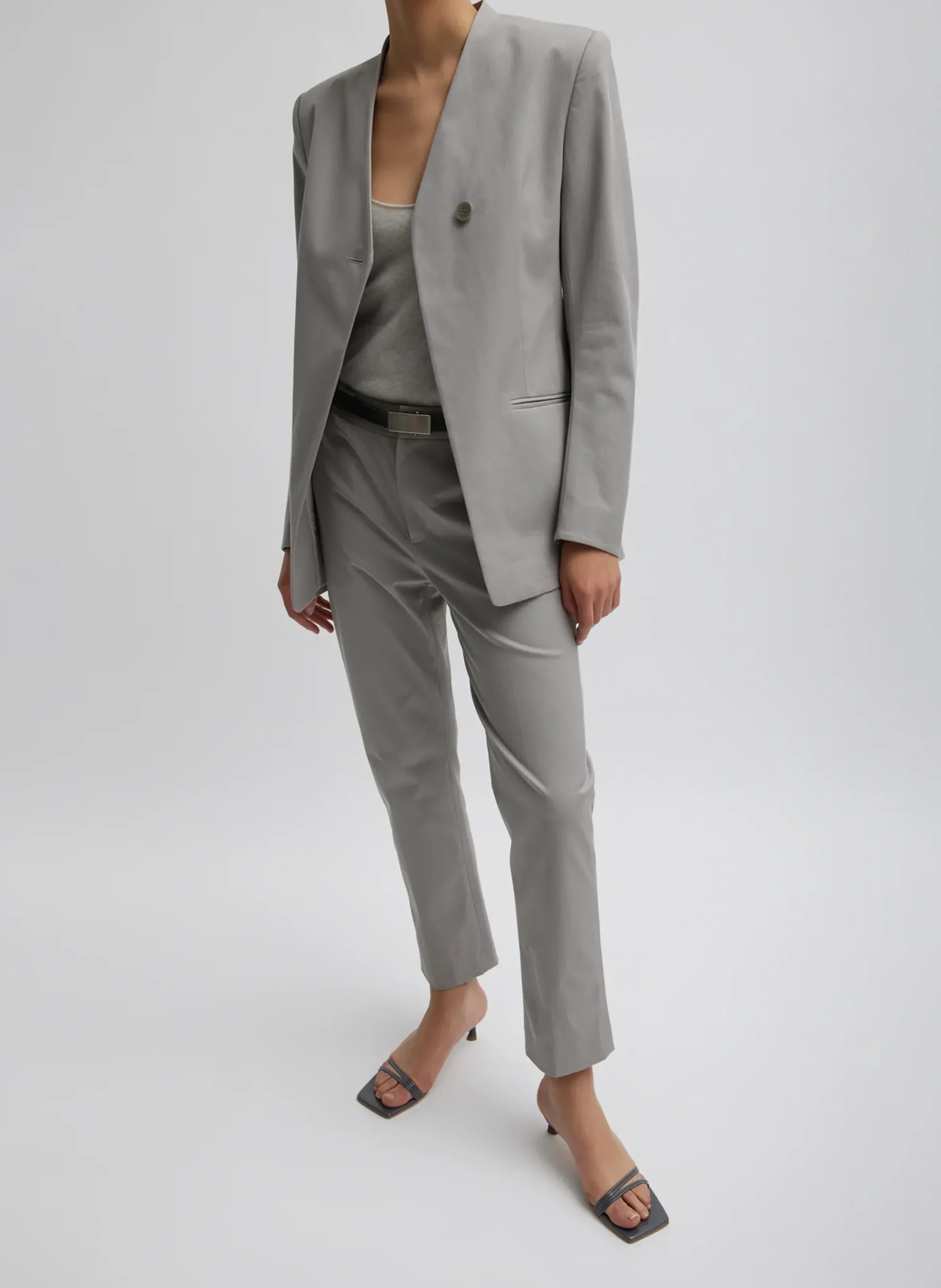 Oliver Cotton Stretch Tricotine Sculpted Blazer-Tibi Sale