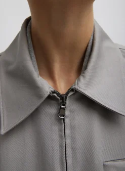 Oliver Cotton Stretch Tricotine Bomber-Tibi Hot