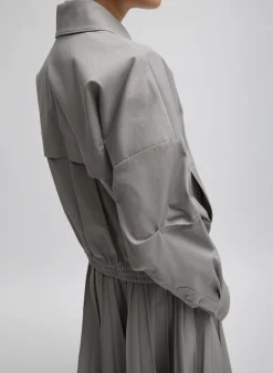 Oliver Cotton Stretch Tricotine Bomber-Tibi Hot