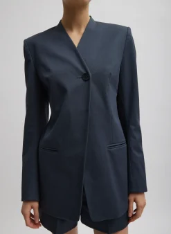 Oliver Cotton Stretch Tricotine Sculpted Blazer-Tibi Sale