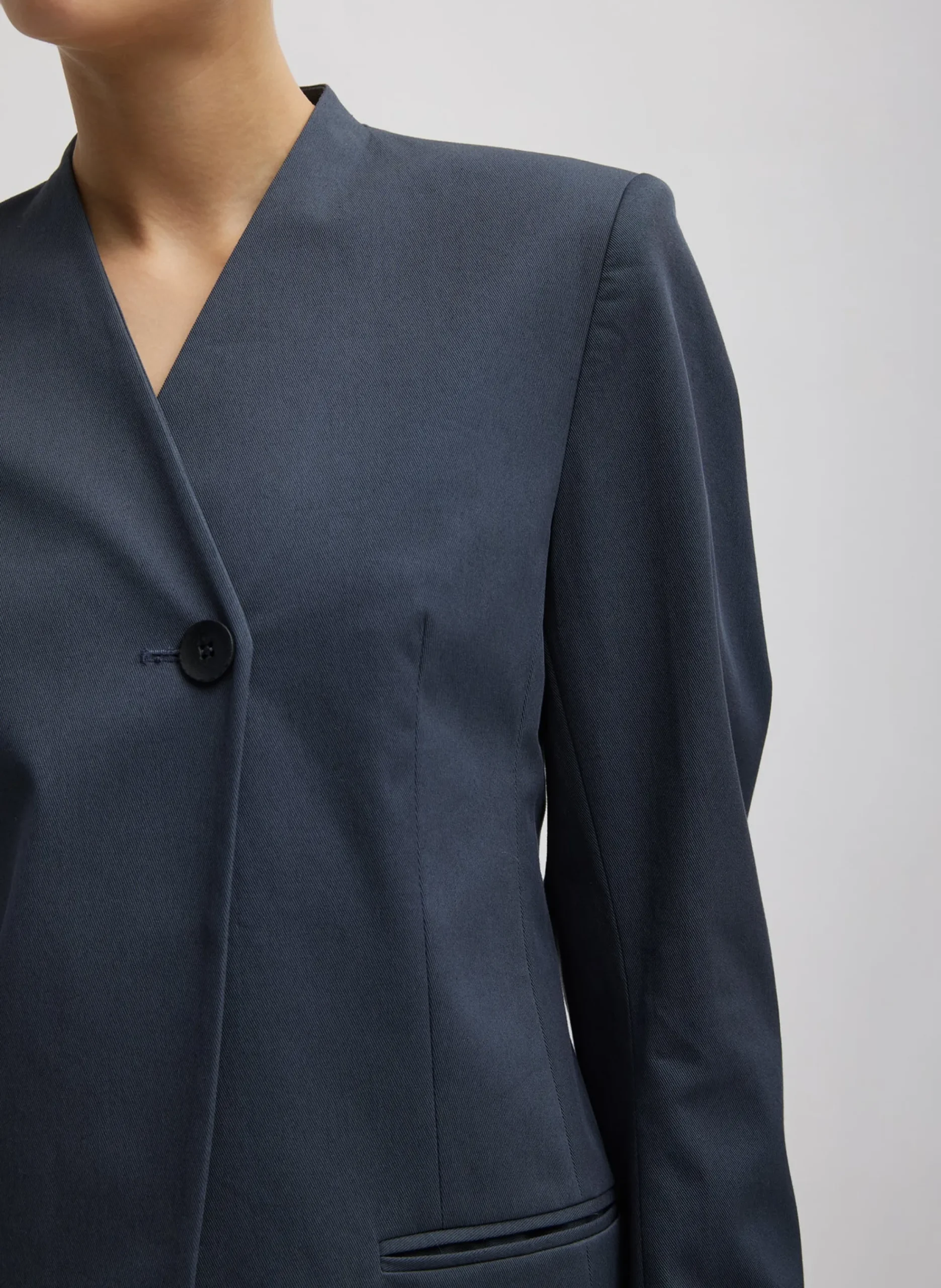 Oliver Cotton Stretch Tricotine Sculpted Blazer-Tibi Sale