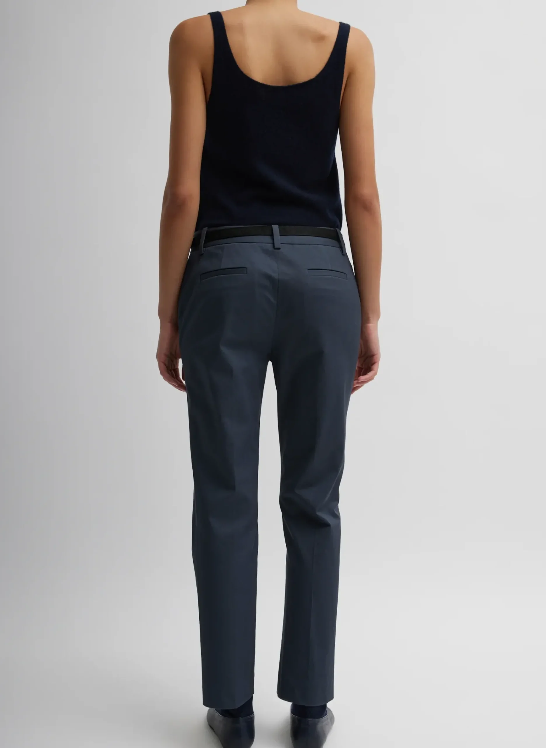 Oliver Cotton Stretch Tricotine Lennon Ankle Pant-Tibi Sale