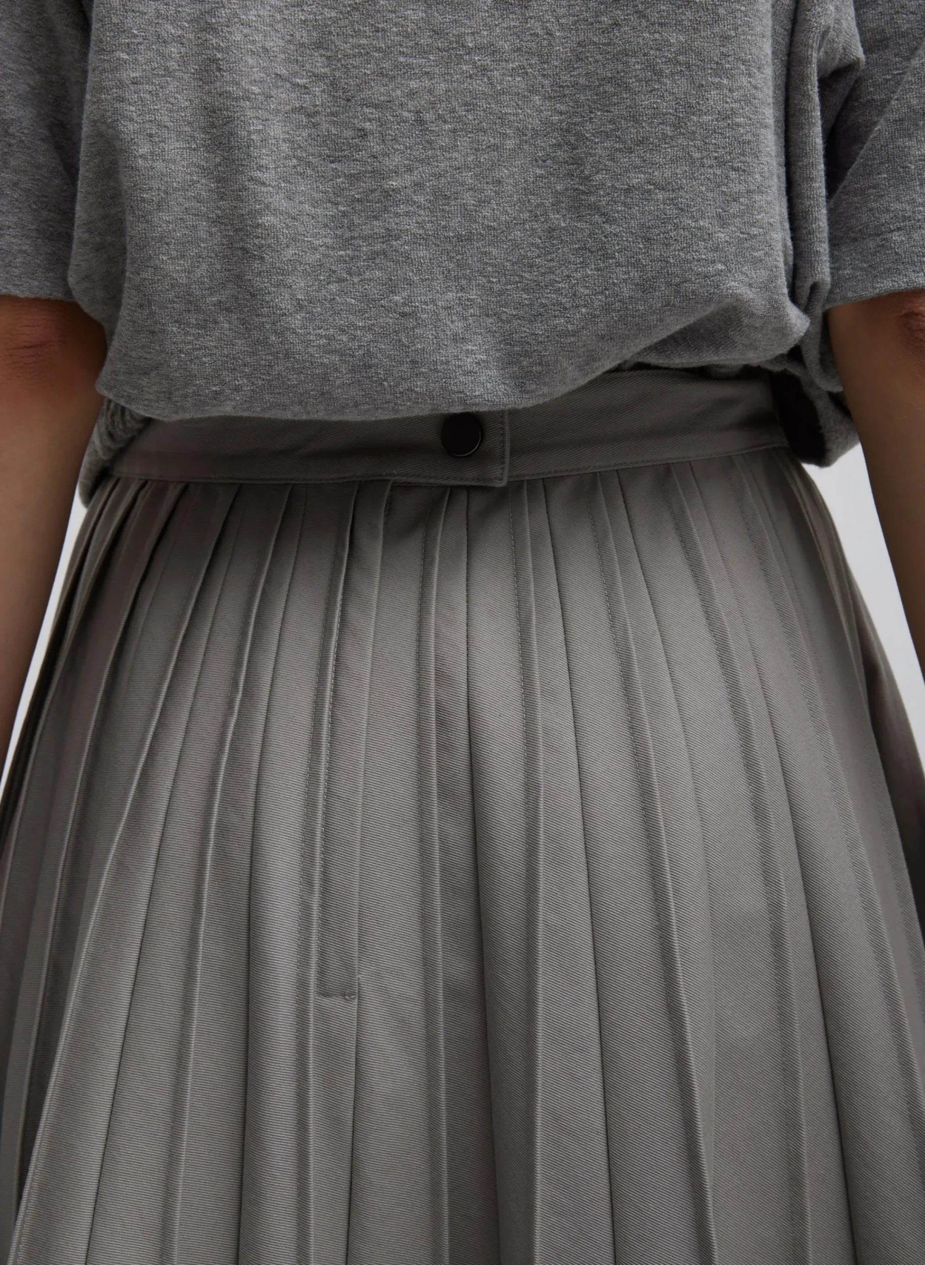 Oliver Cotton Stretch Tricotine Pintucked Skirt-Tibi Clearance
